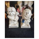 Antique Carnival Prize Chalkware and other Statues