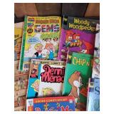 Night Lot of Vintage Comic Books - Mickey Mouse, Dennis the Menace and More