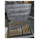 Nice Large Lot of Bits and Drills in Heavy Duty Plastic Cases