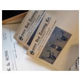 Very Unique Collection of unused Paper from a Detroit Lakes Furrier & Tanning Company... Lots of invoices, envelopes, and more!!