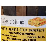 Super Rare Photo Shop Kodak Counter Display NDSU Homecoming 1961 Wow!!