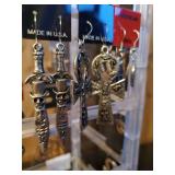 Large Collection of Unused Earrings and Display Rack