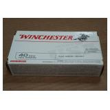 50 Winchester .40 S&W 165 Gr FMJ Ammo