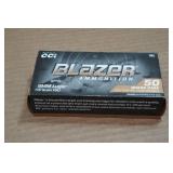 50 CCI Blazer Brass 9mm Luger 115 Gr FMJ Ammo