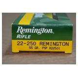 20 Remington .22-250 Rem 55 Gr PSP Ammo