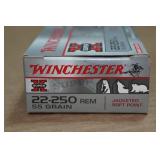20 Winchester Super-X .22-250 Rem 55 Gr JSP Ammo
