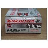 20 Winchester Super-X .22-250 Rem 55 Gr JSP Ammo