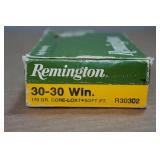 20 Remington .30-30 Win 170 Gr Core-Lokt SP Ammo