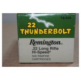 500 Remington .22 Thunderbolt .22 LR 40 Gr LRN Ammo