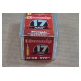 50 Hornady .17 HMR 20 Gr XTP Ammo