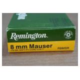 20 Remington 8mm Mauser 170 Gr Core-Lokt SP Ammo