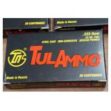 60 TulAmmo .223 Rem 55 Gr FMJ Steel Case Ammo