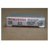 5 Winchester Super-X .410 Bore 2-1/2" HP Rifled Slugs
