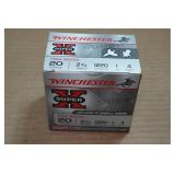 25 Winchester Super-X 20 Gauge 2-3/4" 4 Shot Shotshells