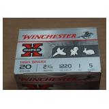 25 Winchester Super-X 20 Gauge 2-3/4" 5 Shot Shotshells