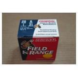 25 Federal Field & Range 20 Gauge 2-3/4" 6 Shot Shotshells