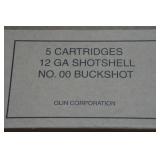 5 Winchester 12 Gauge 2-3/4" 00 Buck Shotshells