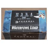 25 Federal Speed Shok 12 Gauge 3" Steel 4 Shot Waterfowl Shotshells