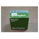 25 Remington 12 Gauge 2-3/4" Steel 4 Shot Waterfowl Shotshells