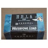 25 Federal Speed Shok 12 Gauge 3" Steel 6 Shot Waterfowl Shotshells