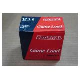 25 Federal Game Load 12 Gauge 2-3/4" 8 Shot Shotshells