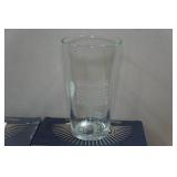 Set of Four Lucky Shot Pint Glasses with Embedded Bullets