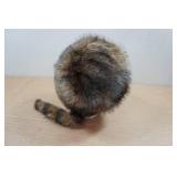 Adjustable Fur Hat with Tail
