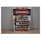 *2* Metal Warning Signs