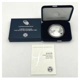 U.S. Mint 2020-W American Eagle One Ounce Silver Proof Coin w/ COA