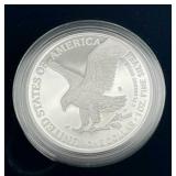 U.S. Mint 2021-S American Eagle One Ounce Silver Proof Coin w/ COA
