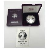 U.S. Mint 1990-S American Eagle One Ounce Silver Proof Coin w/ COA
