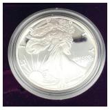 U.S. Mint 1990-S American Eagle One Ounce Silver Proof Coin w/ COA