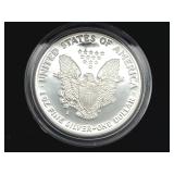 U.S. Mint 1990-S American Eagle One Ounce Silver Proof Coin w/ COA