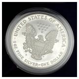 U.S. Mint 1986-S American Eagle One Ounce Silver Proof Coin w/ COA