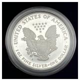 U.S. Mint 1992-S American Eagle One Ounce Silver Proof Coin w/ COA