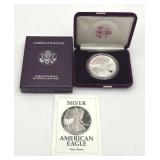 U.S. Mint 1991-S American Eagle One Ounce Silver Proof Coin w/ COA