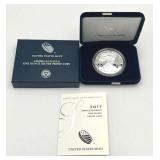 U.S. Mint 2017-W American Eagle One Ounce Silver Proof Coin w/ COA