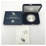 U.S. Mint 2018-W American Eagle One Ounce Silver Proof Coin w/ COA
