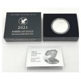 U.S. Mint 2021-S American Eagle One Ounce Silver Proof Coin w/ COA