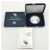 U.S. Mint 2019-W American Eagle One Ounce Silver Proof Coin w/ COA