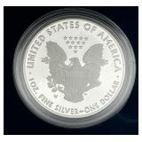 U.S. Mint 2019-W American Eagle One Ounce Silver Proof Coin w/ COA