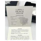U.S. Mint 2023-S Peace Dollar (99.9% Silver) Proof w/ COA