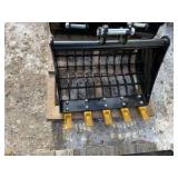 60CM Toothed Webbed Mini Excavator Bucket