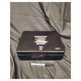 SentrySafe Cash Box - Keyed Lock, 4 Cash Clip Rails