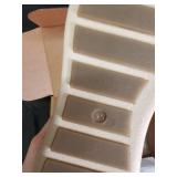 Tan Leather Wingtip Oxford Dress Shoes - Lace-Up, Brogue Detailing Size 9.5