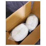 Outdoor Deep Seat Patio Cushions Set - Black - Set of 2 Cushions