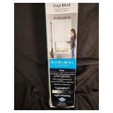 Vinyl Blind - White, 35 in W x 64 in L - Light Filtering