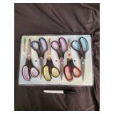 Boomiboo Multipurpose Scissors Pack - 6 Color-Handled Scissors