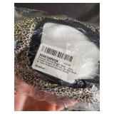 Snoozies Skinnies Slipper Socks Leopard Print Small (Lot of 7)