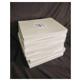 Blue Summit Supplies 2-Pocket Laminated Paper Folder 3-Hole White 25 Pack BSS-10320-25PK